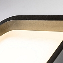 Faro Luminaria de pared para exteriores MASK LED IP65, plomo oscuro 