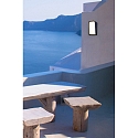 Faro Luminaria de pared para exteriores MASK LED IP65, plomo oscuro 
