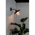 Faro Luminaria de pared WALLY E27 IP44, marr�n oxidado 
