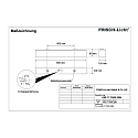 Luminaria para locales h�medos AWL117050A.2884 corto, conmutable IP50, blanco 