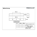 Frisch-Licht Luminaria para locales h�medos AWL117150A.2883 corto, conmutable IP50, blanco 
