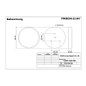 Frisch-Licht LED Ceiling and Pendant luminaire, direct, 25W, 4000K, 3000lm, IP40, opal, white