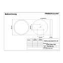 LED Ceiling and Pendant luminaire, direct, 106W, 3000K, 12700lm, IP40, opal, white