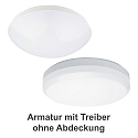 wall and ceiling luminaire 7465 � 36cm IP65, white dimmable