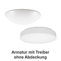 wall and ceiling luminaire ECO 7520 � 33cm IP40, white dimmable