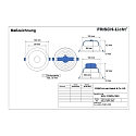 Frisch-Licht Luz downlight EDL2120FA.1083 pequeño, redondo, con reflector IP20, blanco 