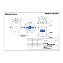 LED Recessed Downlight, 30W, 3000K, 3000lm, IP20, UGR < 19, white
