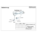 Frisch-Licht Cable de conexi�n con conector macho (FL-STL2063MA.15484�) 400CM 3 polos, blanco