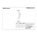 Frisch-Licht LED Ball Pendant luminaire glass, 22W, 3000K, 2600lm, IP40, stainless steel