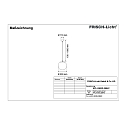 Frisch-Licht LED Ball Pendant luminaire glass, 22W, 4000K, 2800lm, IP40, chrome