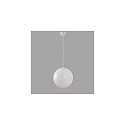 LED Ball Pendant luminaire glass, 44W, 3000K, 5200lm, IP40, white