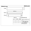 Frisch-Licht Viga luminosa MICROPAL�, UGR<19 / 847MM / 830 versi�n de montaje en superficie, controlable por DALI, directa IP40