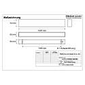 Frisch-Licht Viga luminosa MICROPAL�, UGR<19 / 1407MM / 830 versi�n de montaje en superficie, controlable por DALI, directa IP40, negro 
