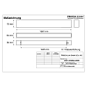 Frisch-Licht Viga luminosa MICROPAL�, UGR<19 / 1687MM / 830 versi�n de montaje en superficie, controlable por DALI, directa IP40, blanco 