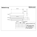 Frisch-Licht Viga luminosa MICROPAL�, UGR<19 / 1127MM / 830 controlable por DALI, directa, con juego de suspensi�n IP40, negro regulable
