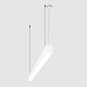 Viga luminosa MICROPAL�, UGR<19 / 1127MM / 830 directa, multipower, con juego de suspensi�n IP40, blanco 
