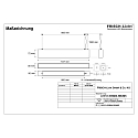 Frisch-Licht Viga luminosa MICROPAL�, UGR<19 / 1127MM / 840 directa, multipower, con juego de suspensi�n IP40, negro 