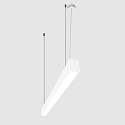 Viga luminosa MICROPAL�, UGR<19 / 1407MM / 840 controlable por DALI, directa, con juego de suspensi�n IP40, blanco regulable