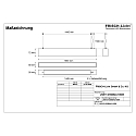 Frisch-Licht Viga luminosa MICROPAL�, UGR<19 / 1687MM / 830 directa, multipower, con juego de suspensi�n IP40, blanco 