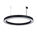 Luminaria colgante � 115.5CM CCT Switch, directo / indirecto, UGR < 19, multipower, forma del anillo IP40, negro regulable