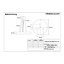 Luminaria colgante PLRZN7590MP.13083 directo / indirecto, conmutable, microprismático IP40, blanco 