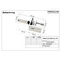 Pinza de mesa (FL-STL2063MA.15484�) 12-80MM ajustable, plata