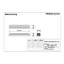 Frisch-Licht Luminaria para locales h�medos WNL119466PC.2584M peque�o, 3 polos, resistente a los impactos IP66, gris 
