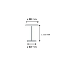 Knapstein Luminaria de mesa TILDA-T IP20, bronceado met�lico, blanco regulable
