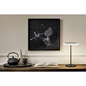 Knapstein Luminaria de mesa TILDA-T IP20, metalizado, negro, blanco regulable