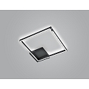 Knapstein ceiling luminaire YOKO-Q500 square IP20, black dimmable
