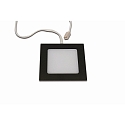 Hera Luminaria para muebles FAQ 58 angular, plano, con enchufe IP20, negro regulable