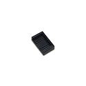 Tapa final 24V FLAT TRACK, negro