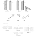 Hera Schlitzschiene PS Mini A for shelfboards, 200cm, anodised alu, with invisible 24V DC current conduction