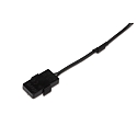 Alimentador central para 24V FLAT TRACK, negro