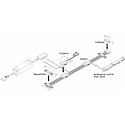 Soporte para imanes 24V FLAT TRACK, negro