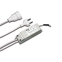 Cambia 400W EBS 4 D con enchufe, blanco mate