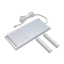 Luminaria de subestructura LED L-PAD plano, con enchufe, regulable IP20, aluminio, transparente regulable 7