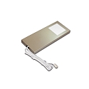 Luminaria de subestructura LED SLIM-PAD F con enchufe IP20, acero inoxidable