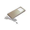 Luminaria de subestructura DYNAMIC LED SLIM-PAD F plano, Tunable White IP20, acero inoxidable