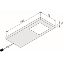 Hera Luminaria de pared y techo DYNAMIC LED SLIM-PAD F versi�n de montaje en superficie, juego de 3, Tunable White