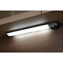 HEITRONIC LED Cabinet luminaire DETMOLD 677mm, 8W, 120�, 3000K, 450lm, IP20, not dimmable, silver / glass opal