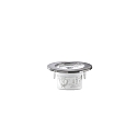 HEITRONIC Luz downlight DL7002 giratorio IP44, blanco regulable