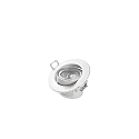 HEITRONIC Luz downlight DL7002 giratorio IP44, blanco regulable