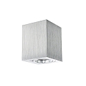 Luz downlight ADL8001 angular, giratorio GU10 IP20, aluminio cepillado regulable