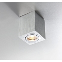 Luz downlight ADL8001 angular, giratorio GU10 IP20, aluminio cepillado regulable
