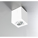 HEITRONIC Luz downlight ADL8001 angular, giratorio GU10 IP20, blanco regulable