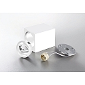 HEITRONIC Luz downlight ADL8001 angular, giratorio GU10 IP20, blanco regulable