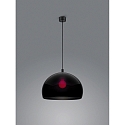 pendant luminaire DORO E27 IP20, black matt