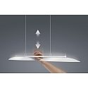 Helestra Luminaria colgante SALLY IP20, cromo, n�quel mate, satinado regulable