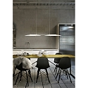 Helestra Luminaria colgante SALLY IP20, cromo, n�quel mate, satinado regulable